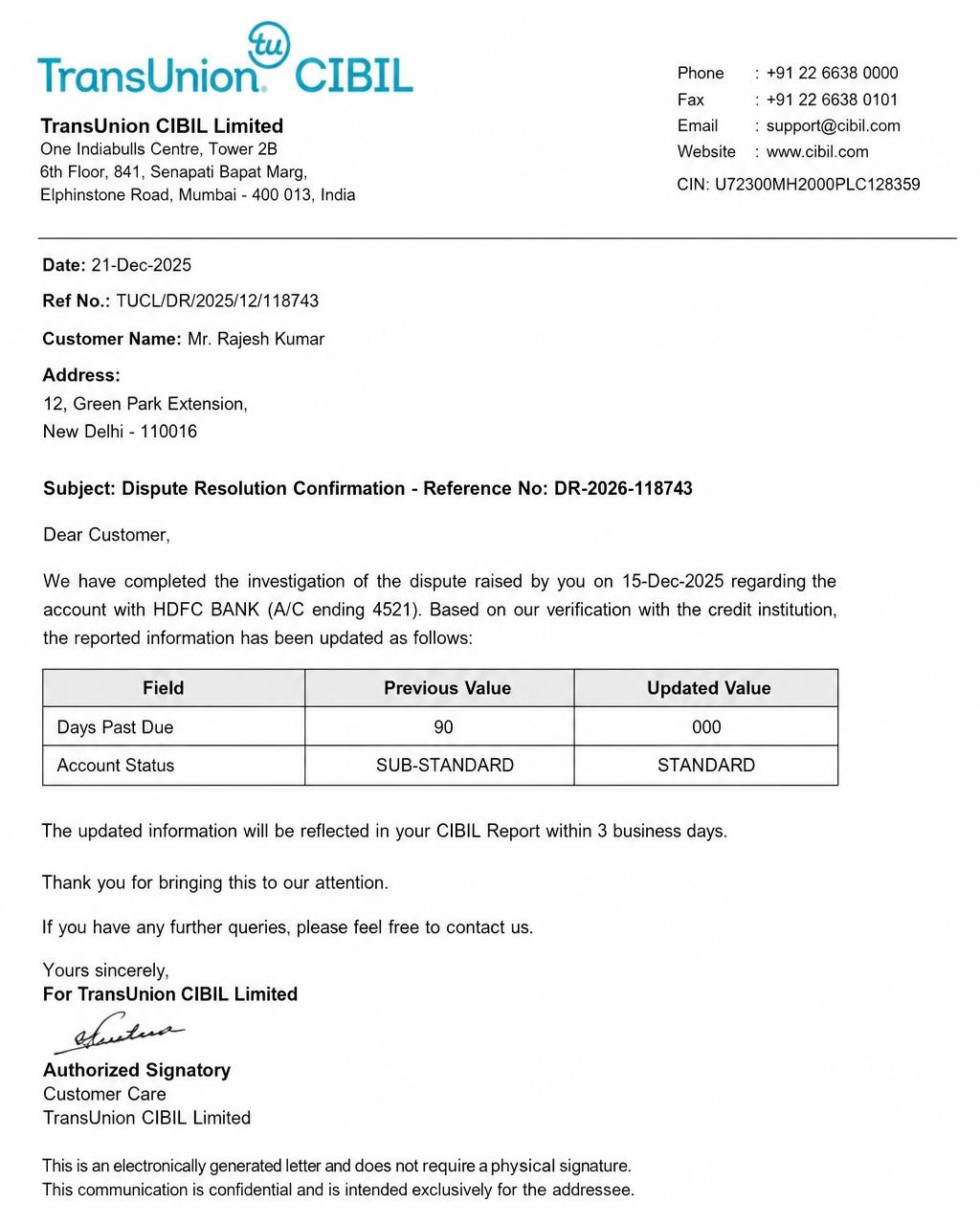 3 disputes resolved